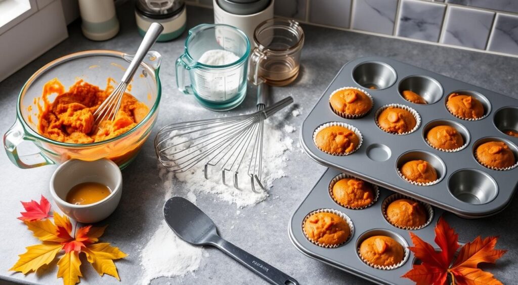 Baking Tools for Sweet Potato Muffins