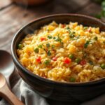 Cheesy rice recipe