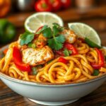 Chicken fajita pasta recipe