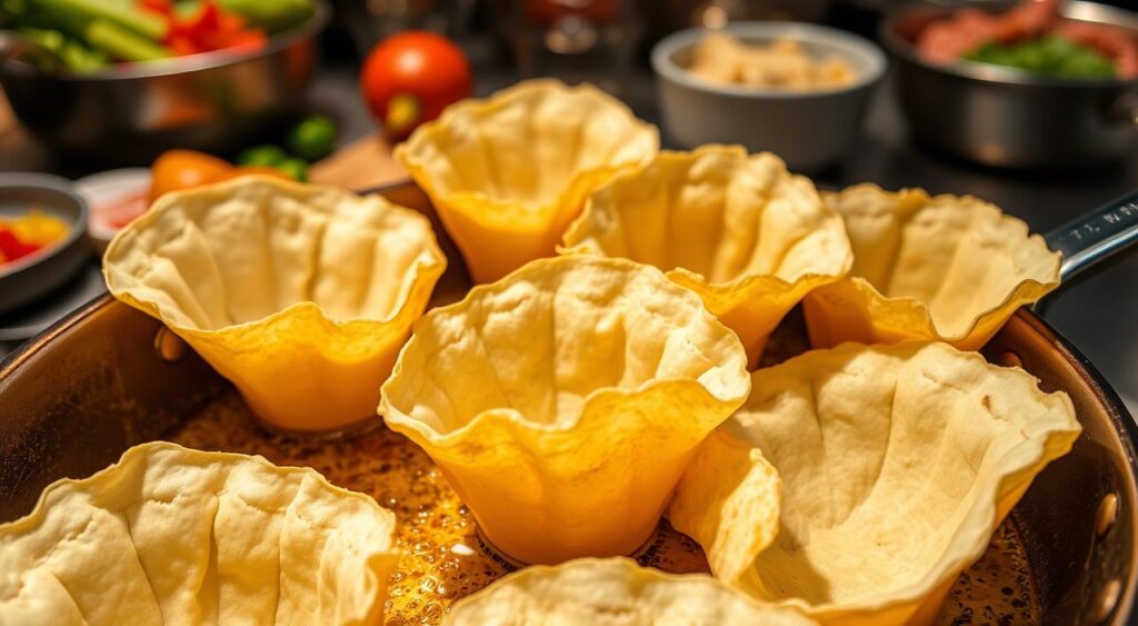 Crispy Taco Cup Shells Preparation