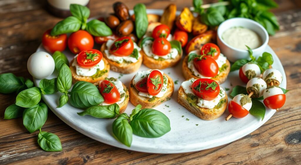 Homemade Pesto Appetizers