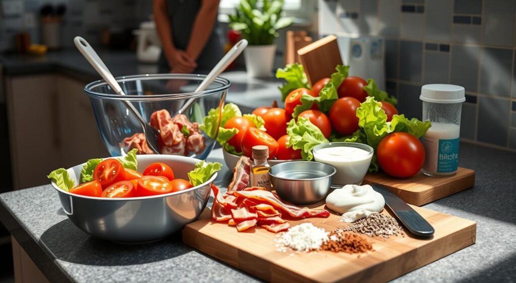 Kitchen Tools for Cold BLT Dip Preparation