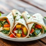 Light cottage cheese wraps