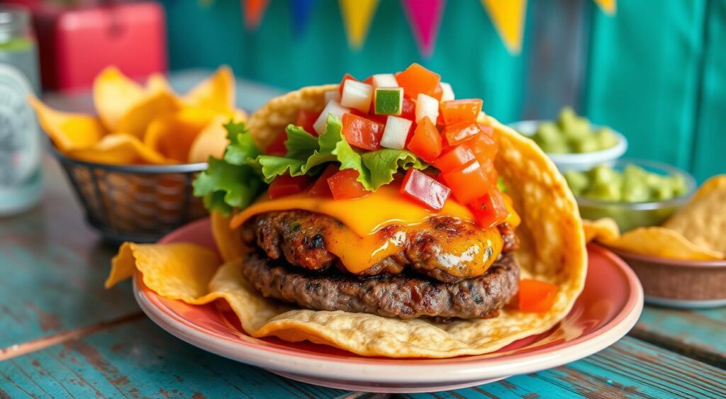 Taco burger recipe