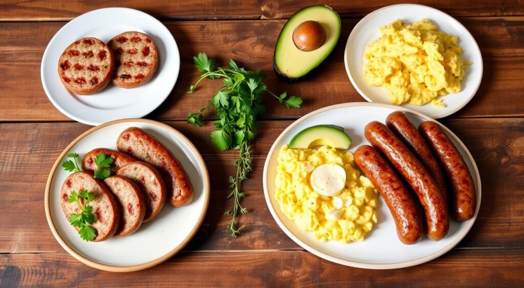 Turkey Sausage Patties and Breakfast Sausage Links Comparison