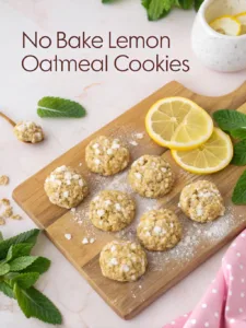 no bake lemon oatmeal cookies