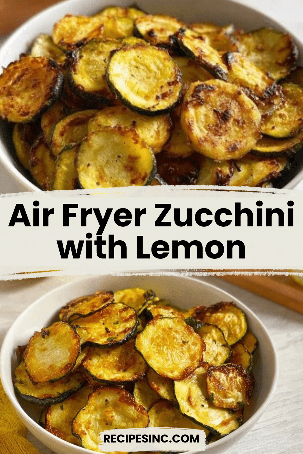 Air Fryer Zucchini with Lemon
