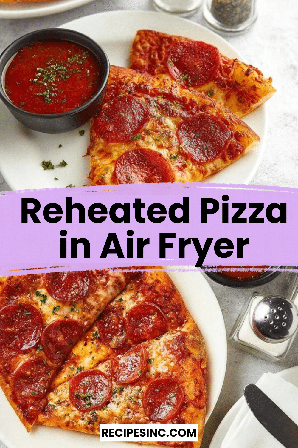 Reheated Pizza in Air Fryer

