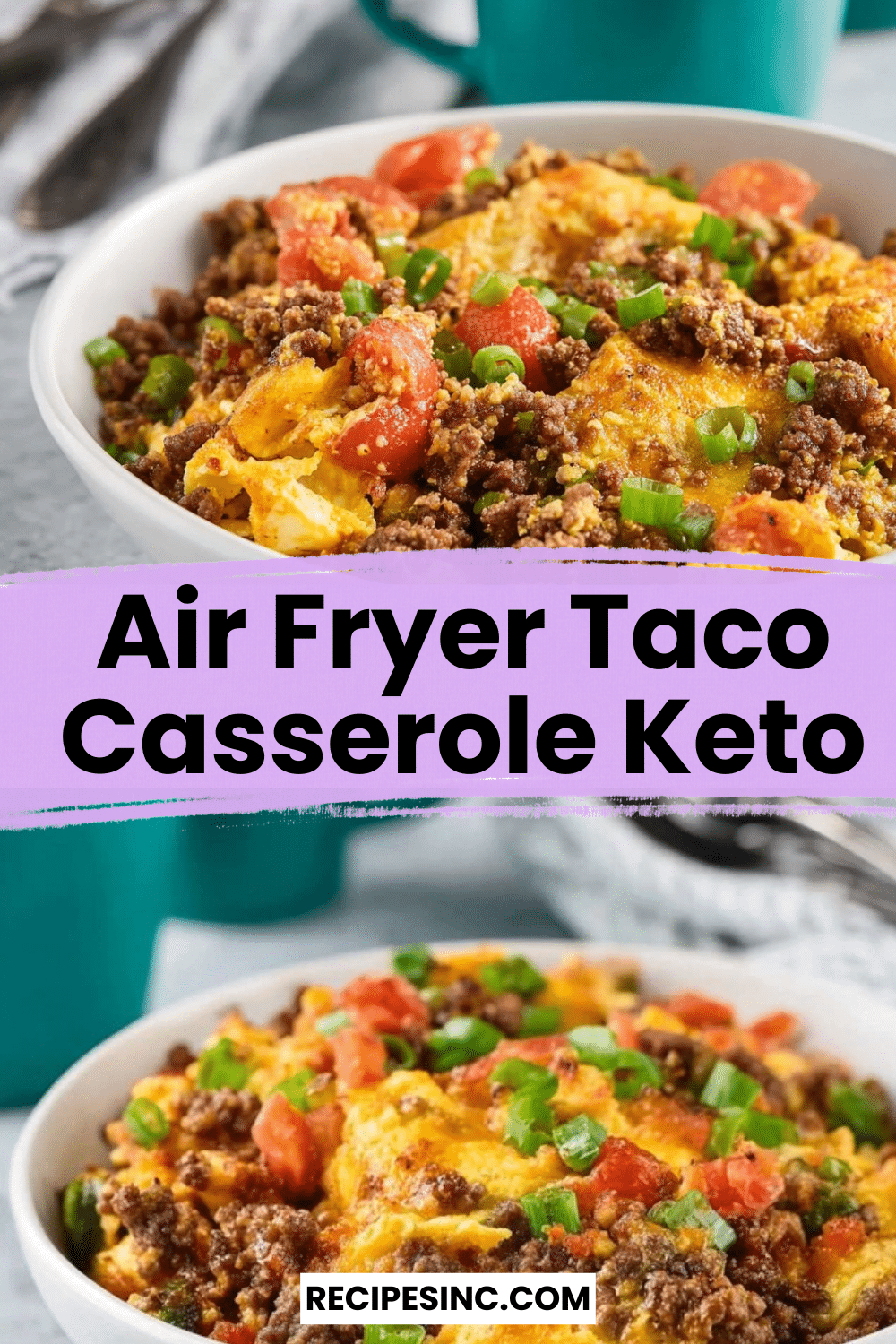Air Fryer Taco Casserole Keto

