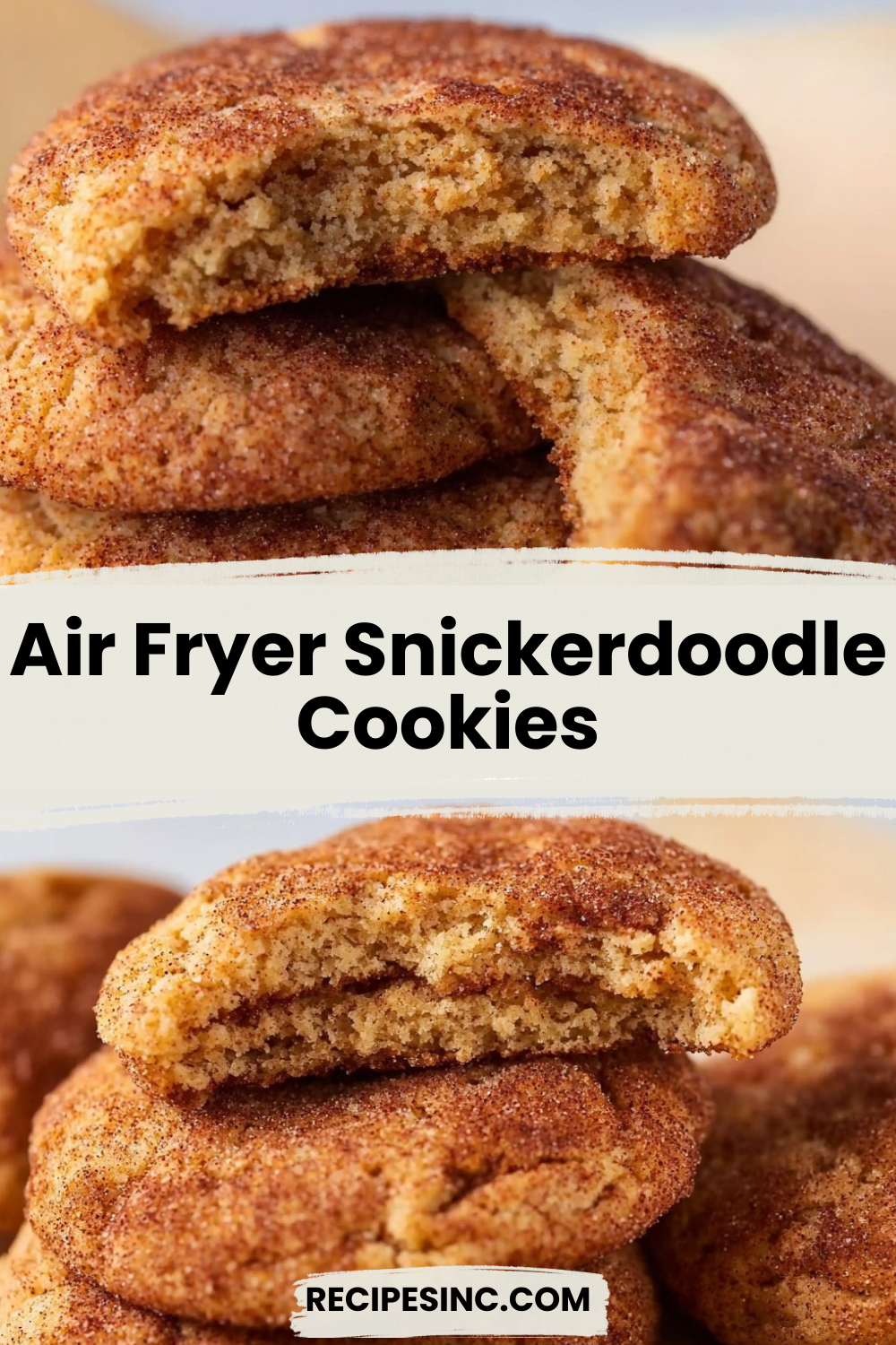 Air Fryer Snickerdoodle Cookies