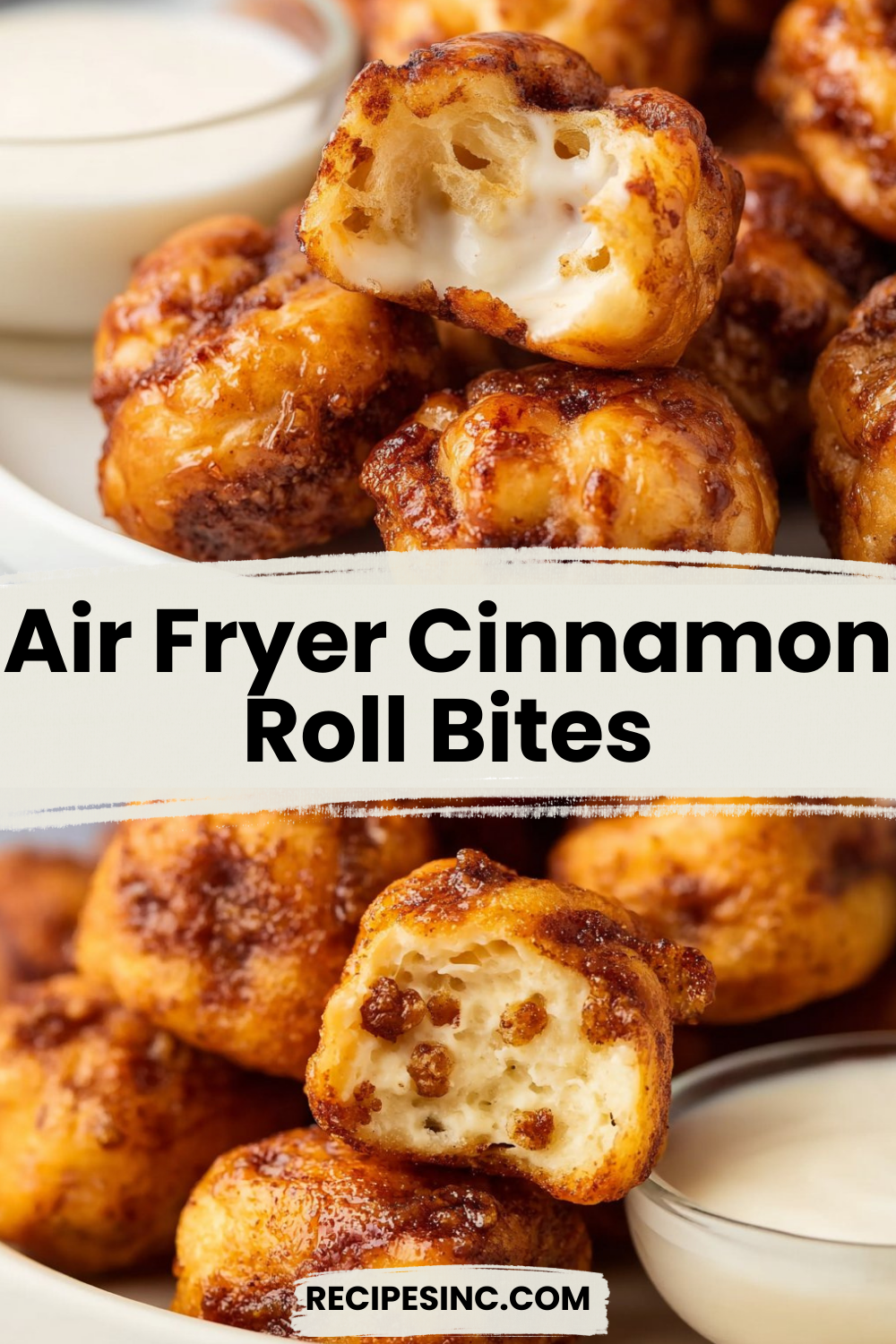 Air Fryer Cinnamon Roll Bites

