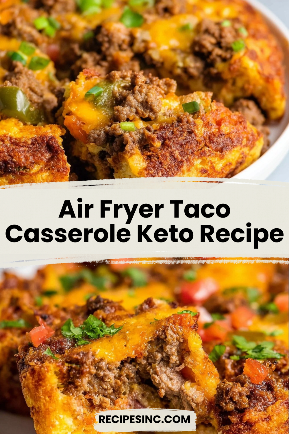 Air Fryer Taco Casserole Keto