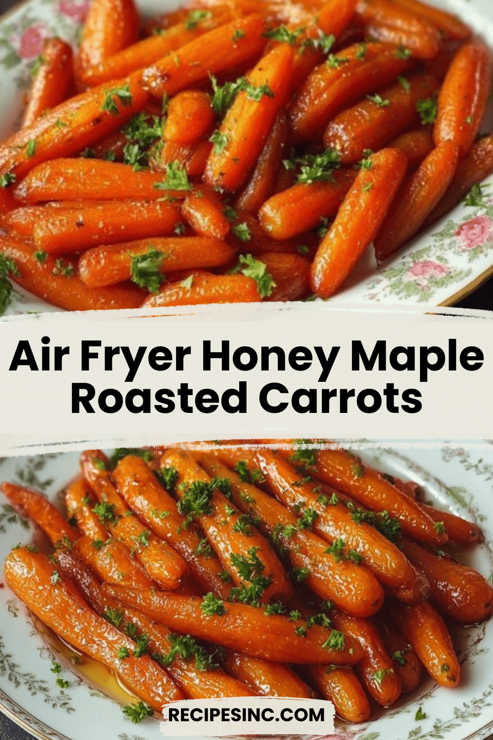 Air Fryer Honey Maple Roasted Carrots