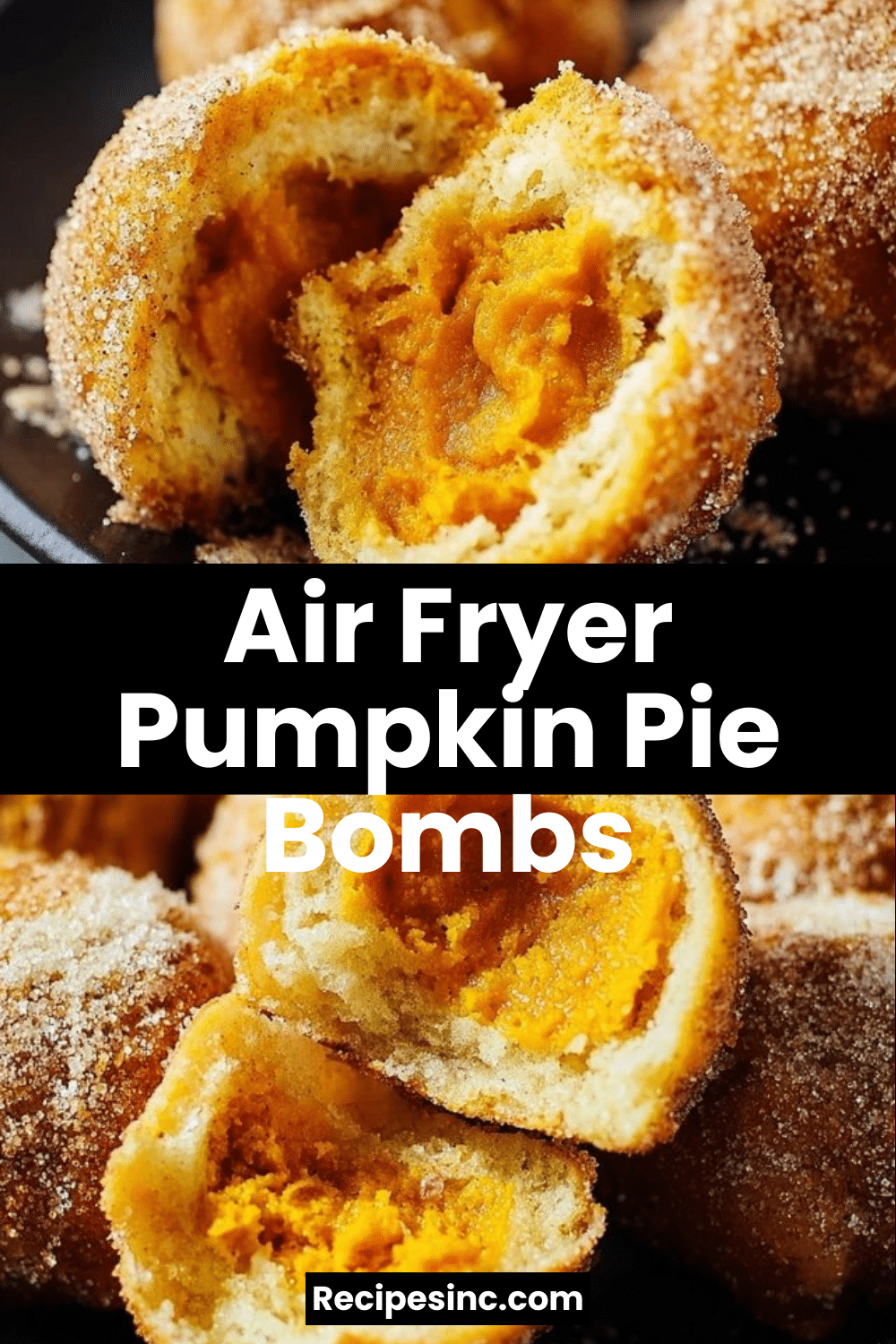 Air Fryer Pumpkin Pie Bombs

