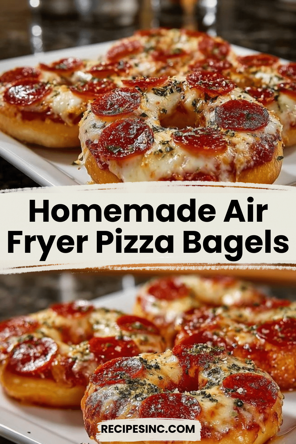 Homemade Air Fryer Pizza Bagels