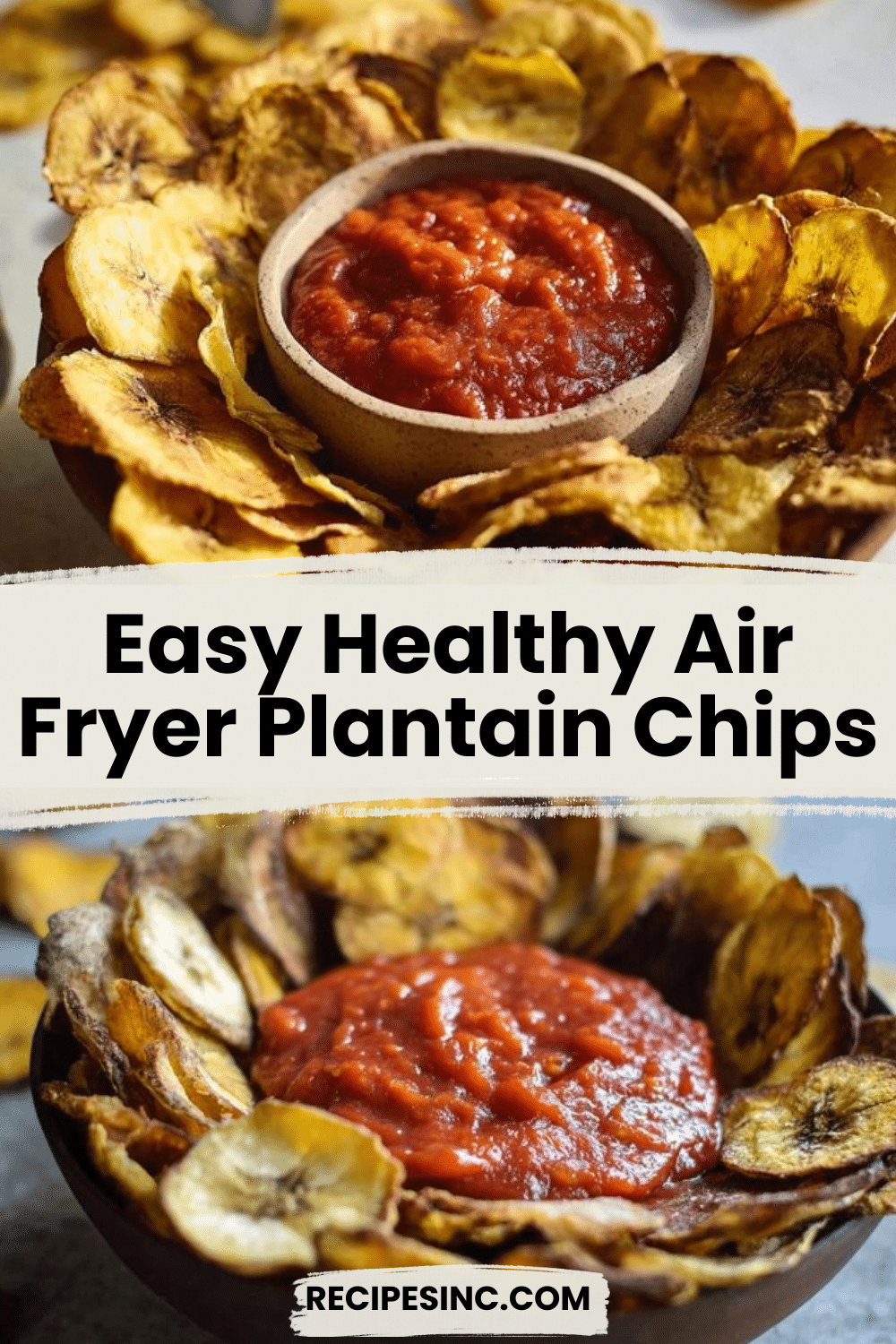 Healthy Air Fryer Plantain Chips