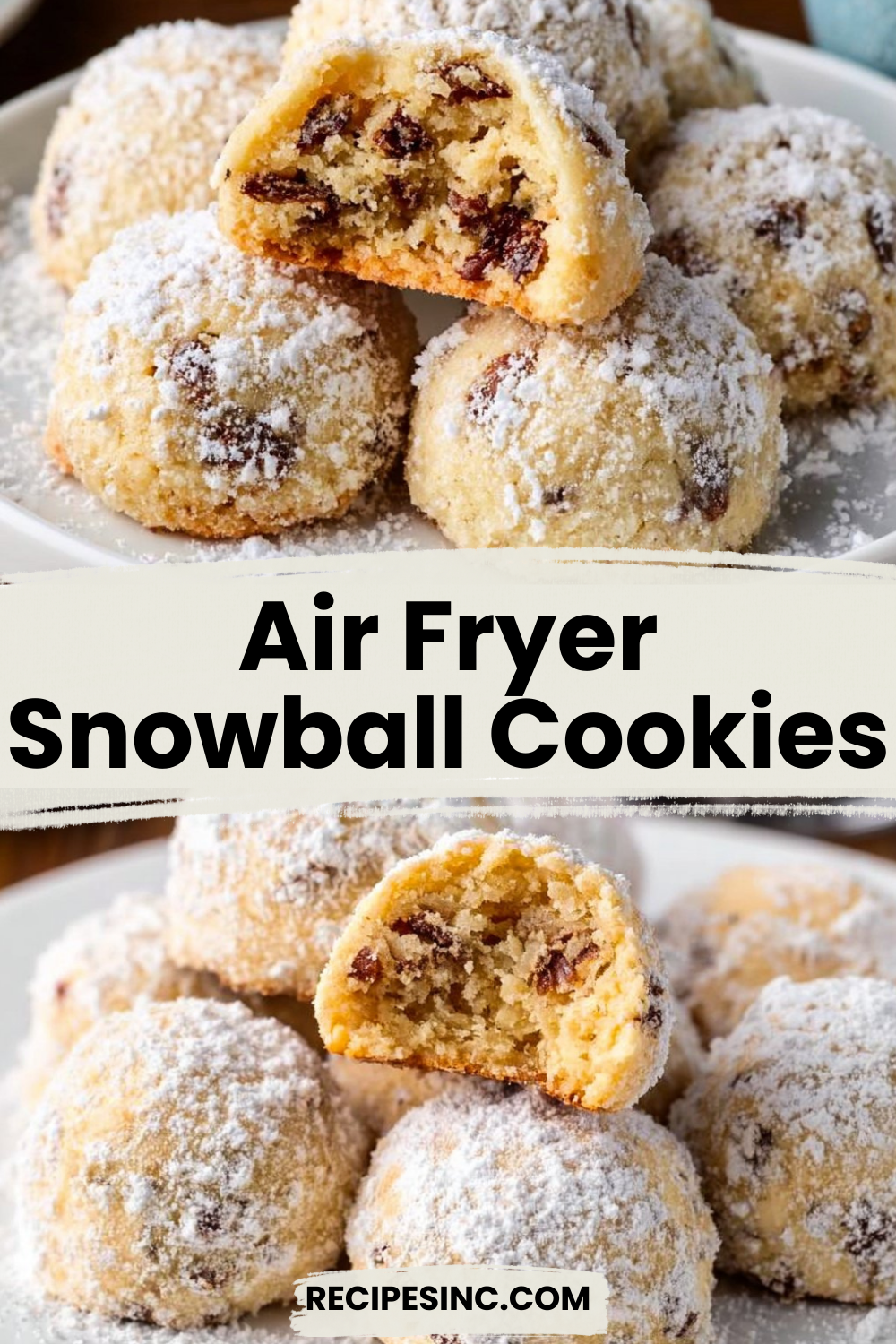 Air Fryer Snowball Cookies

