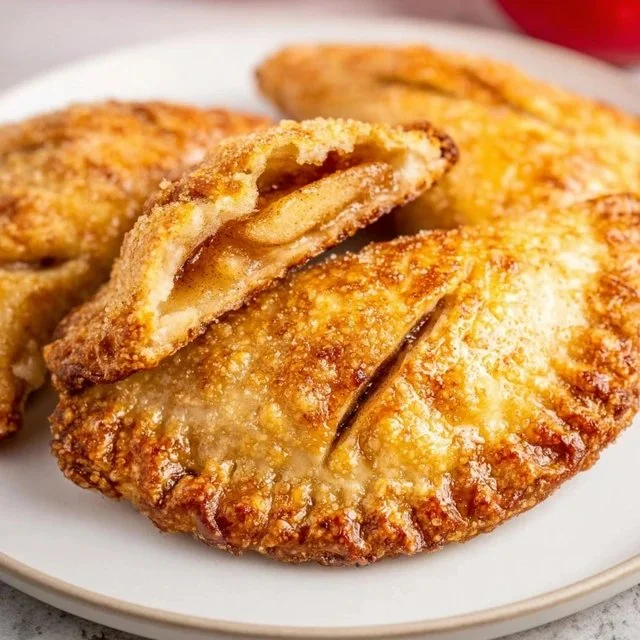 Delicious air fryer apple hand pies with golden crust and apple filling
