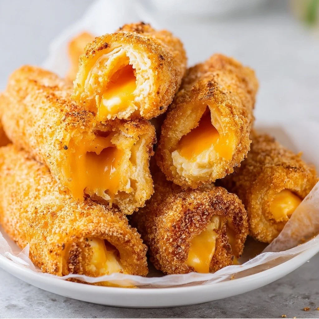 Delicious air fryer grilled cheese roll ups served on a plate