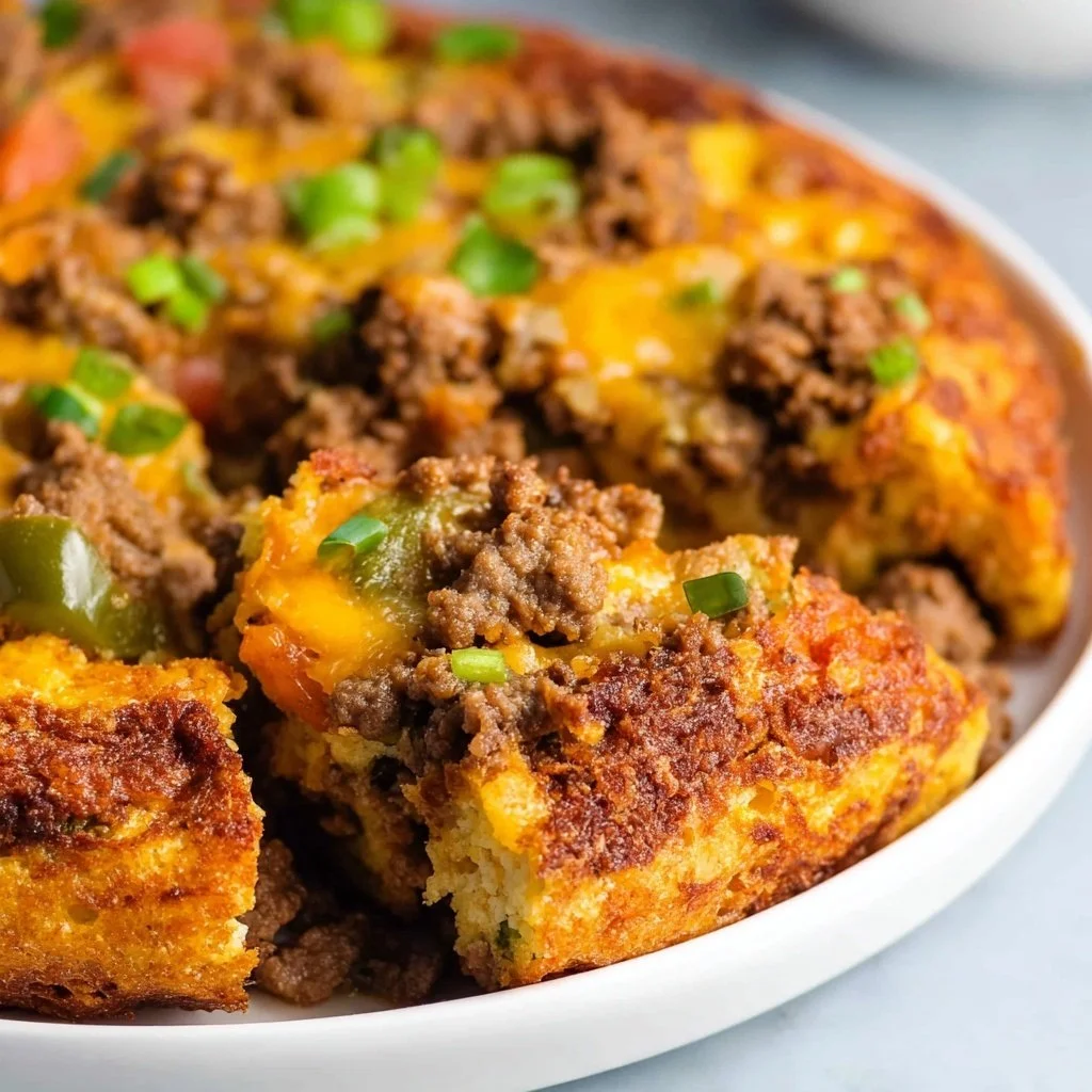Delicious Air Fryer Taco Casserole Keto Recipe served in a bowl