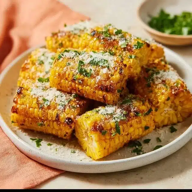 Delicious air fryer frozen corn on the cob ready to serve