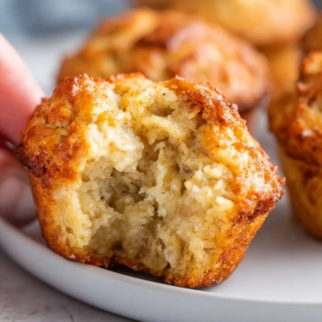 Delicious air fryer banana muffins baked to perfection