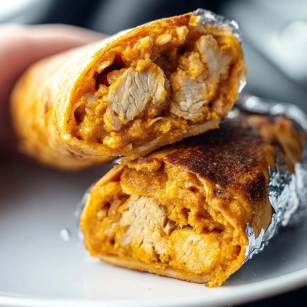 Air fryer cooking frozen burrito for crispy texture and flavor