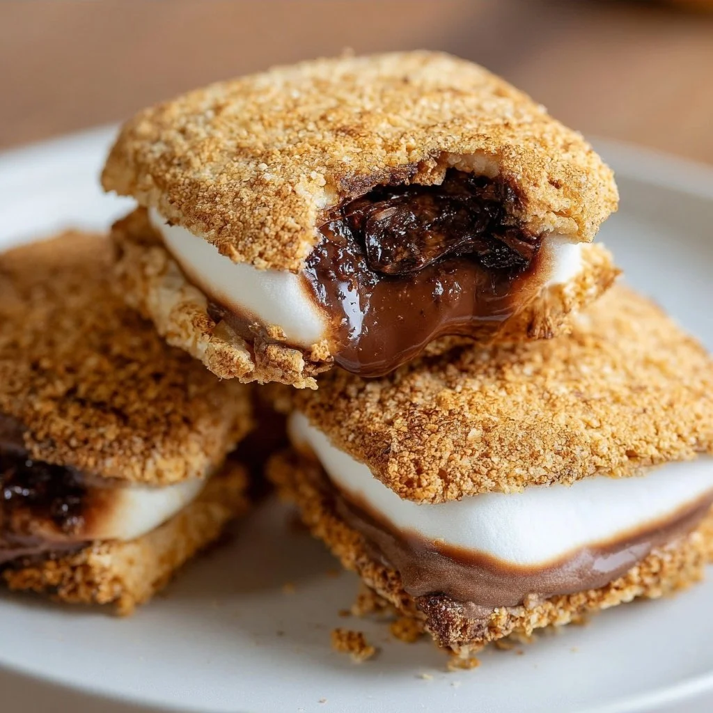 Delicious indoor s'mores made using an air fryer recipe