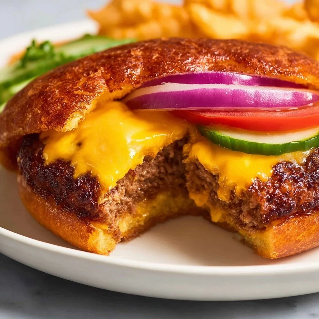 Reheating a burger in an air fryer for optimal taste and texture