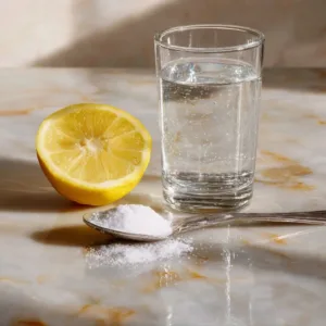 Basic drink made with baking soda for a refreshing taste