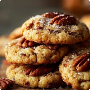 Delicious butter pecan cookies with crunchy pecans and a golden-brown finish