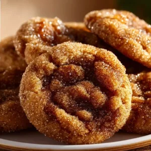 Buttery brown sugar cinnamon cookies fresh out of the oven