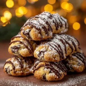 Homemade Cannoli Cookies with creamy filling and crispy edges