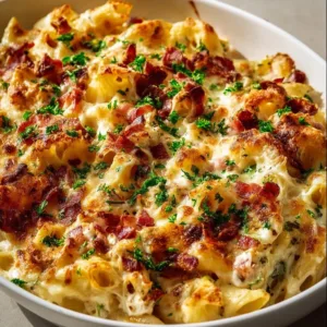 Delicious Crazy Good Casserole served in a dish