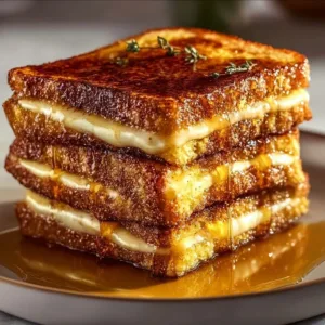 Delicious Crème Brûlée French Toast topped with caramelized sugar