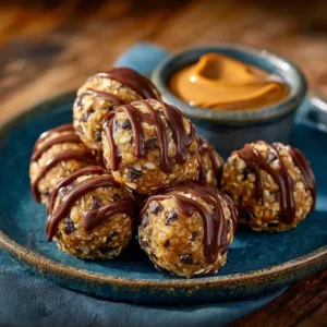 Delicious chocolate peanut butter energy bites for a healthy snack