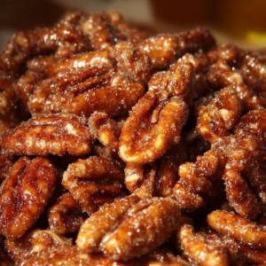Deliciously crunchy pecan snack recipe ingredients and preparation.