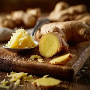 Step-by-step guide on how to peel ginger easily for cooking.