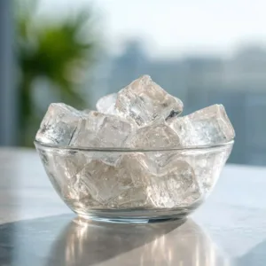 Different culinary uses of ice and gelatin in various dishes and desserts.