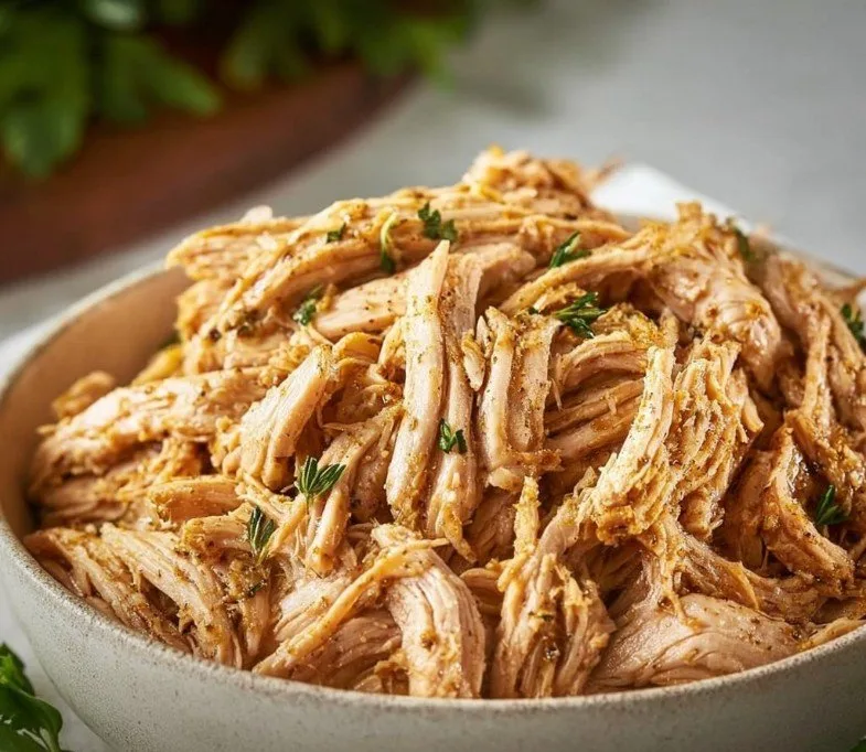 Easy Crockpot Shredded Chicken Breast Recipe