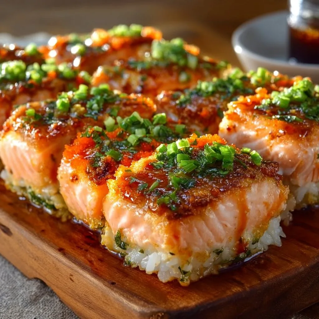 Spicy Salmon Sushi Bake