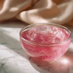 Colorful Pink Salt Jello dessert with a unique flavor twist