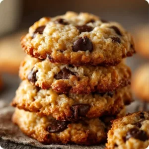 Rice Krispie chocolate chip cookies with a soft and chewy texture
