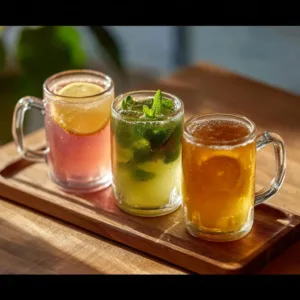 Refreshing glass of salt water drink for hydration and health