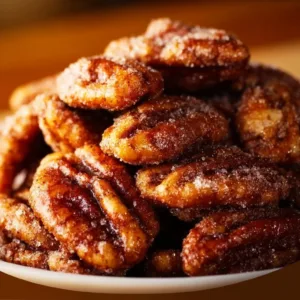Delicious Southern Church Lady Pecans in a decorative bowl