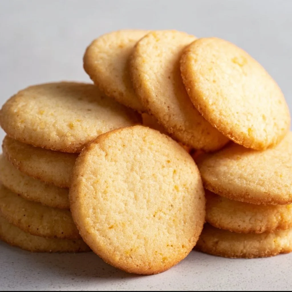 Delicious homemade butter cookies on a cooling rack