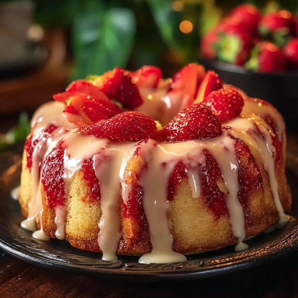 The Ultimate Strawberry Cream Cheese Pound Cake