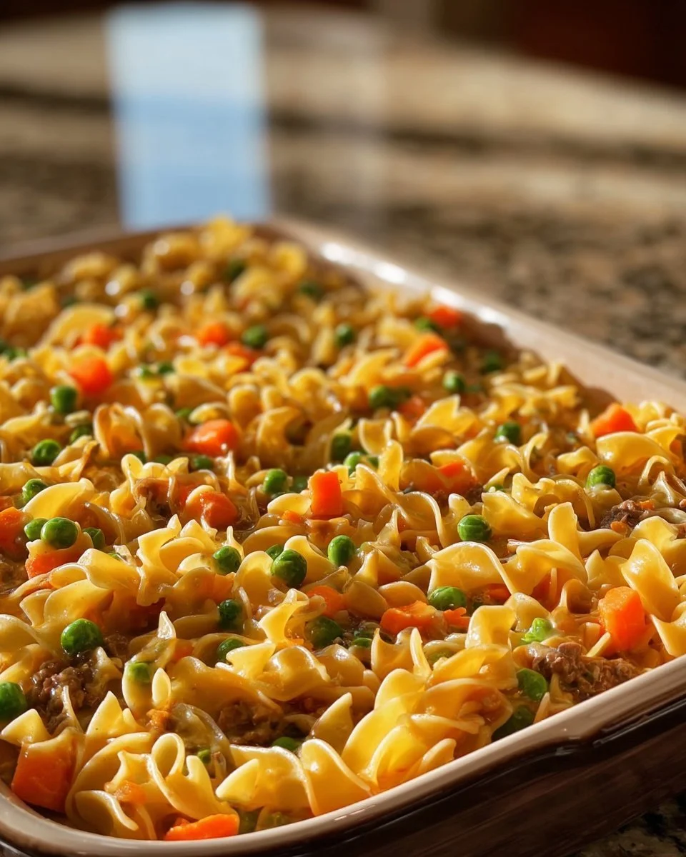 Amish Sunday Savior Casserole served on a plate