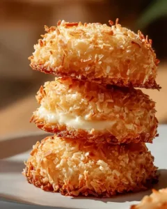 Lemon Coconut Cookies with a refreshing lemon glaze on a plate