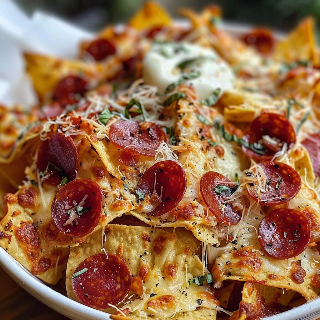 Pizza Chips Pepperoni Crispy Cheesy